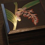 研出蒔絵正角二段小重 月桃の花 20131101nagayama08