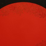 漆絵八寸皿 もみじ 20131105nagayama05