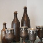 ボトルと酒盃(銀彩) 20140301numano07