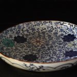 染錦花唐草菊紋輪花皿六寸半 20160730risogama11